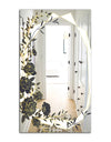 Gold Botanical Obsidian 1 - Traditional Mirror - Bathroom Wall Mirror