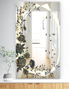 Gold Botanical Obsidian 1 - Traditional Mirror - Bathroom Wall Mirror