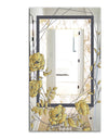 Gold Botanical Blooming 3 - Traditional Mirror - Vanity Mirror