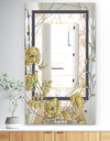 Gold Botanical Blooming 3 - Traditional Mirror - Vanity Mirror