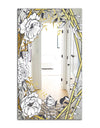 Gold Botanical Blooming 4 - Traditional Mirror - Vanity Mirror