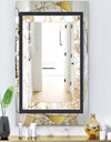 Gold Botanical Blooming 5 - Glam Mirror - Modern Vanity Mirror