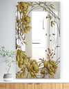 Gold Botanical Blooming 6 - Traditional Mirror - Bathroom Mirror