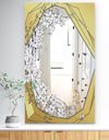 Gold Botanical Blooming 7 - Traditional Mirror - Floral Vanity Mirror Mirror
