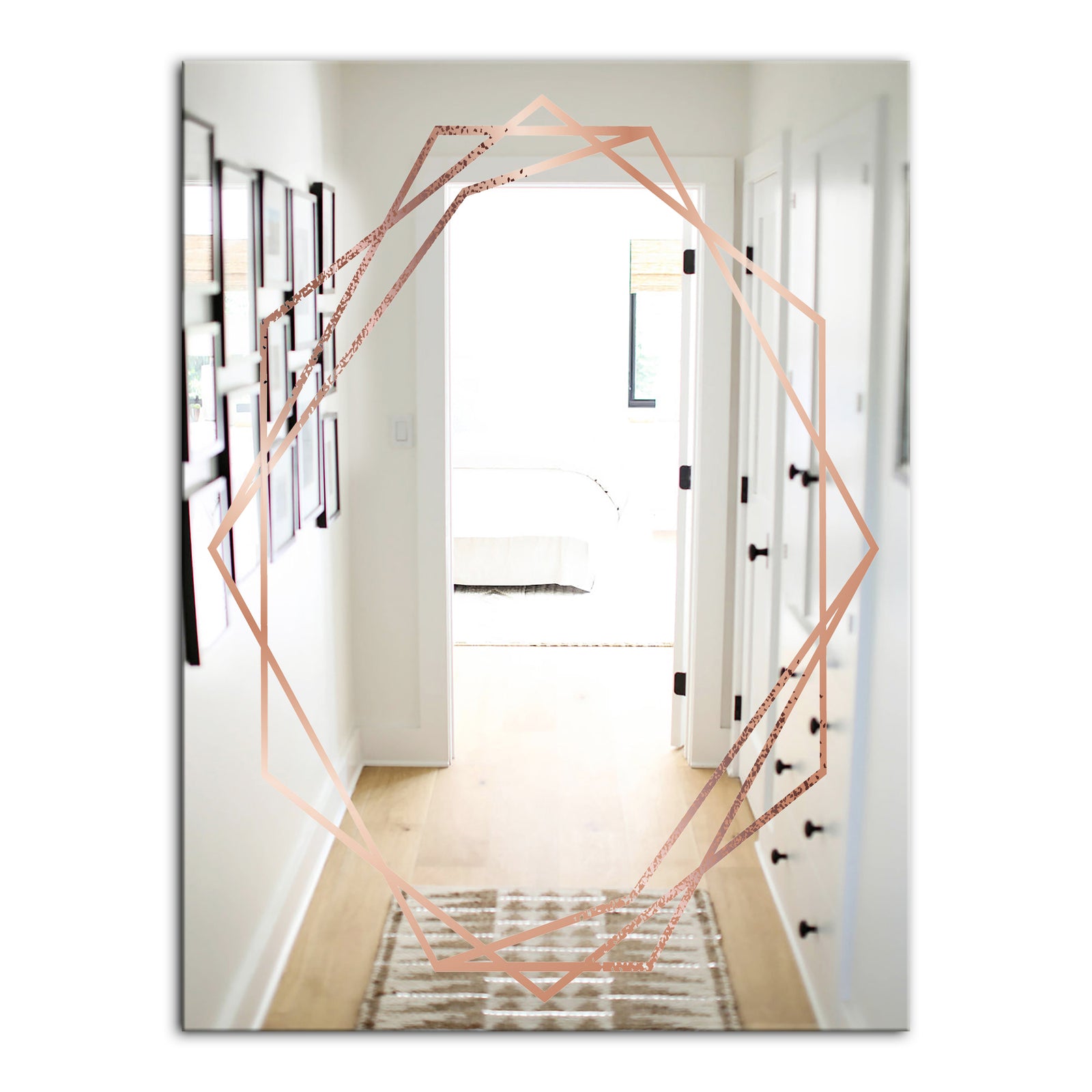 Silver Orchid Bouton 'Copper Minimal 8 - Glam Mirror