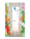 Tropical Mood Bright 13 - Traditional Mirror - Tropical Floral Art Mirror