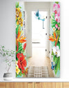 Tropical Mood Bright 13 - Traditional Mirror - Tropical Floral Art Mirror