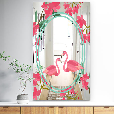 Porch & Den Damir's Flamingo Decorative Wall Mirror