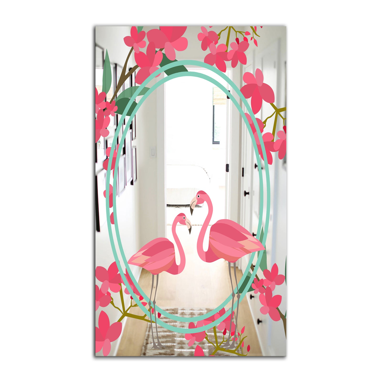Porch & Den Damir's Flamingo Decorative Wall Mirror