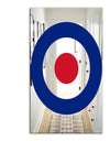 Red and Blue Bullseye - Mid-Century Mirror - Accent Mirror