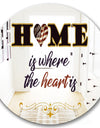 Home Is Where The Heart Is - Cabin and Lodge Mirror - Round Wall Mirror