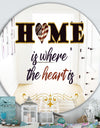 Home Is Where The Heart Is - Cabin and Lodge Mirror - Round Wall Mirror