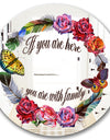 You Are With Family - Cabin and Lodge Mirror - Round Wall Mirror