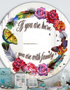 You Are With Family - Cabin and Lodge Mirror - Round Wall Mirror