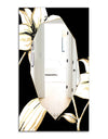 Hand Sketched Orchid and Lily - Glam Mirror - Decorative Modern Mirror