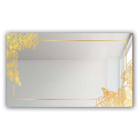 Capital Gold Botanical Bliss 10 - Glam Mirror - Modern Vanity Mirror