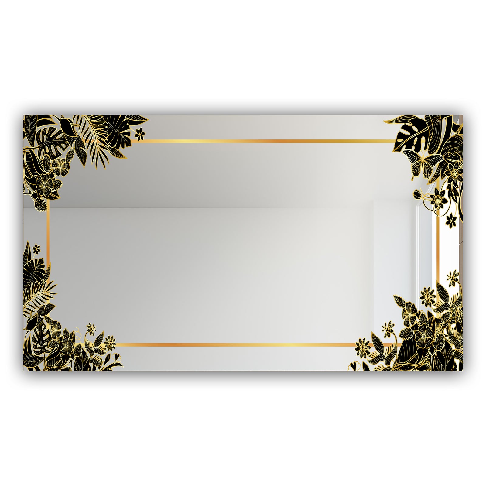 Capital Gold Botanical Bliss 15 - Glam Mirror - Modern Vanity Mirror