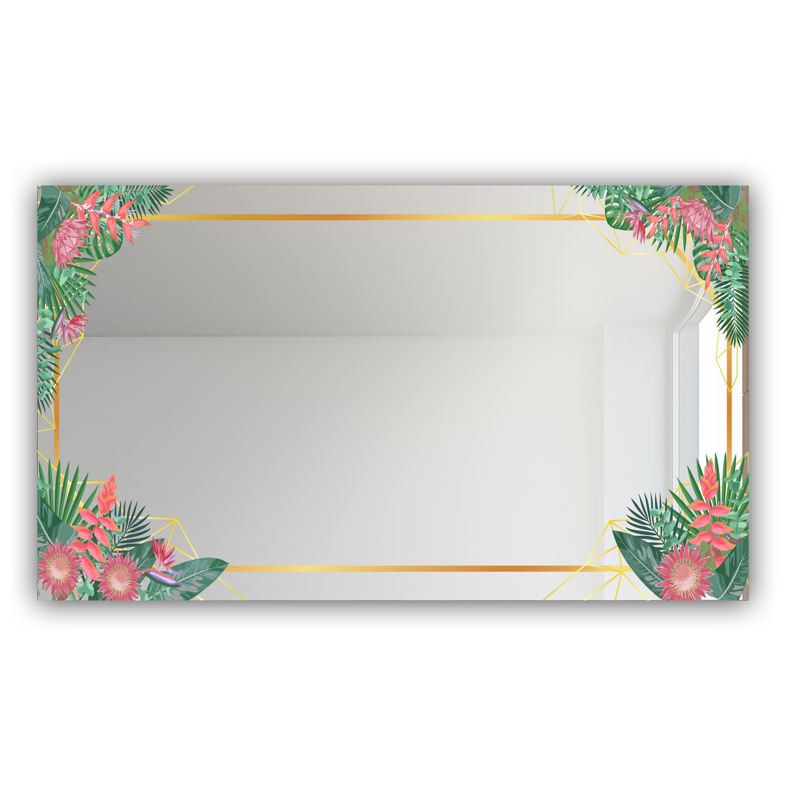 Efflorescent Gold Pink 16 - Glam Mirror - Modern Vanity Mirror