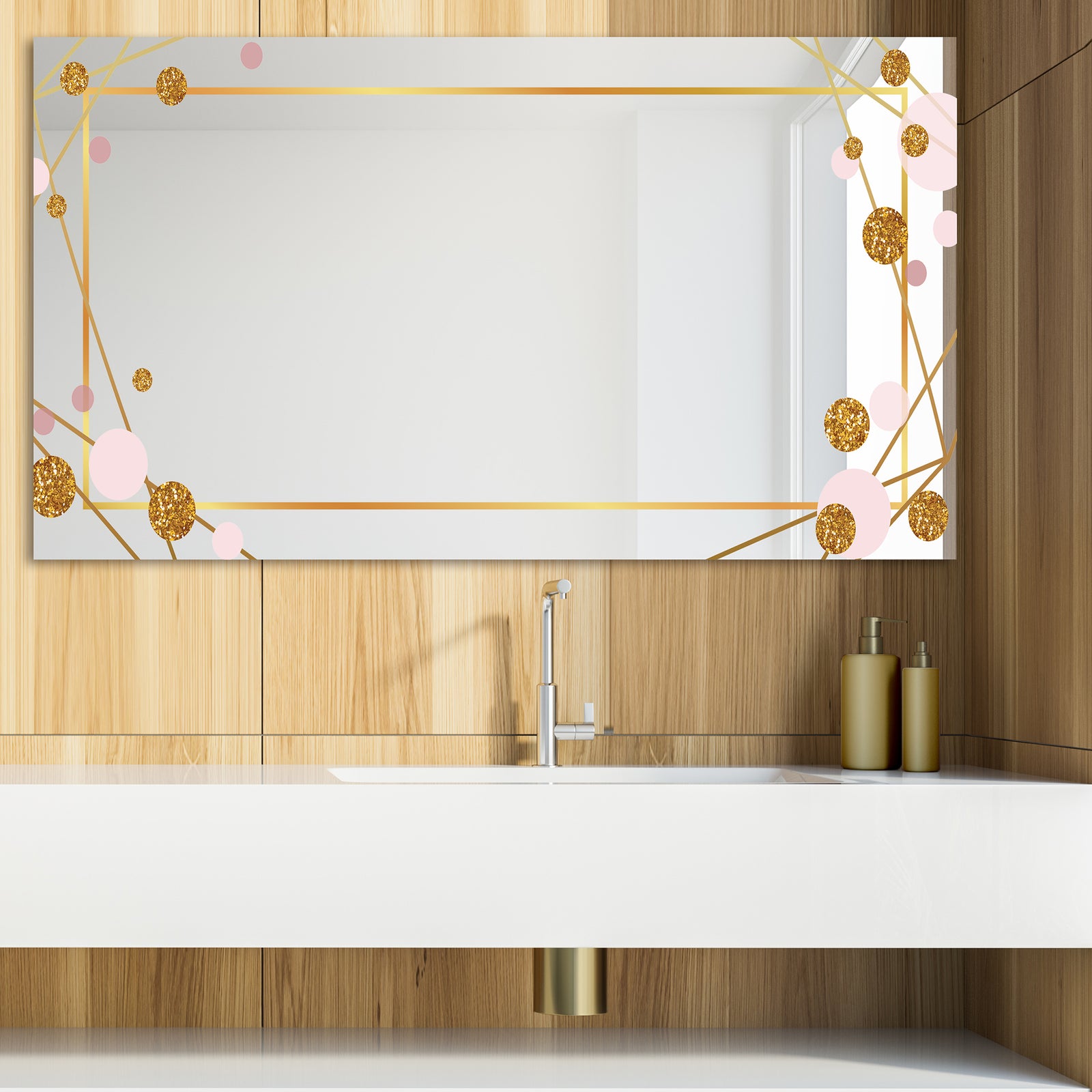 Circular Rhythm 8 - Glam Mirror - Modern Vanity Mirror