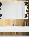 Gold Botanical Obsidian 9 - Glam Mirror - Modern Vanity Mirror