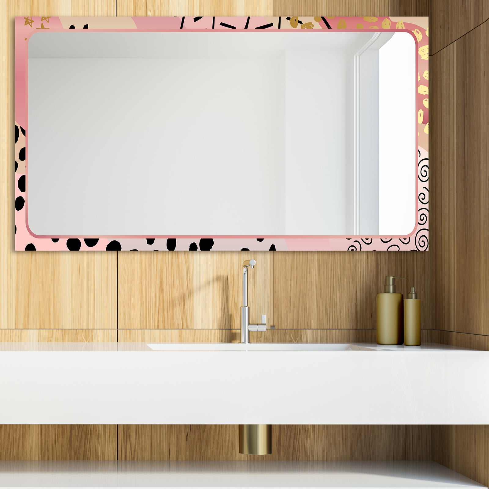 Playful Gold 14 - Glam Mirror - Modern Vanity Mirror