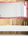 Gold and Pink Frame 2 - Glam Mirror - Modern Vanity Mirror