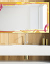 Gold and Pink Frame 3 - Glam Mirror - Modern Vanity Mirror