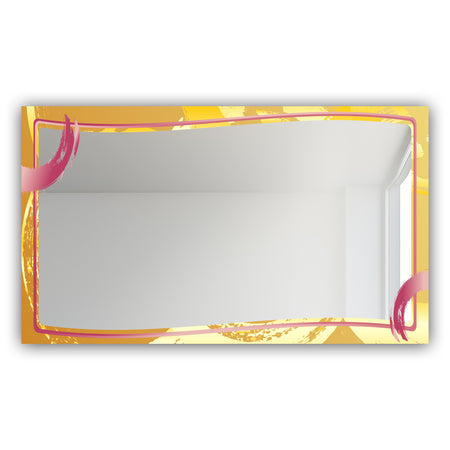 Gold and Pink Frame 3 - Glam Mirror - Modern Vanity Mirror