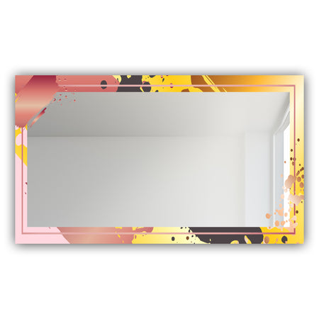 Gold and Pink Frame 8 - Glam Mirror - Modern Vanity Mirror