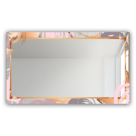 Gold and Pink Frame 12 - Glam Mirror - Modern Vanity Mirror