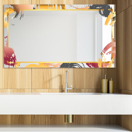 Gold and Pink Frame 13 - Glam Mirror - Modern Vanity Mirror