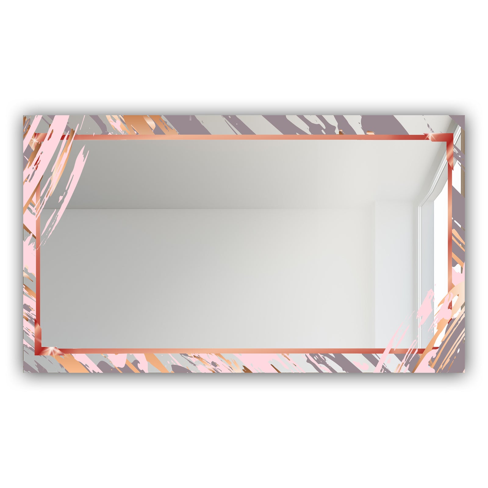 Gold and Pink Frame 14 - Glam Mirror - Modern Vanity Mirror