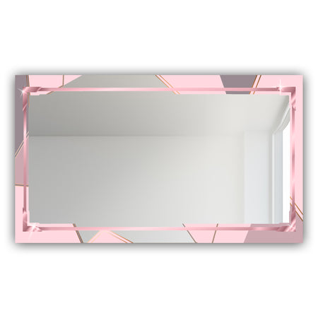 Gold and Pink Frame 16 - Glam Mirror - Modern Vanity Mirror