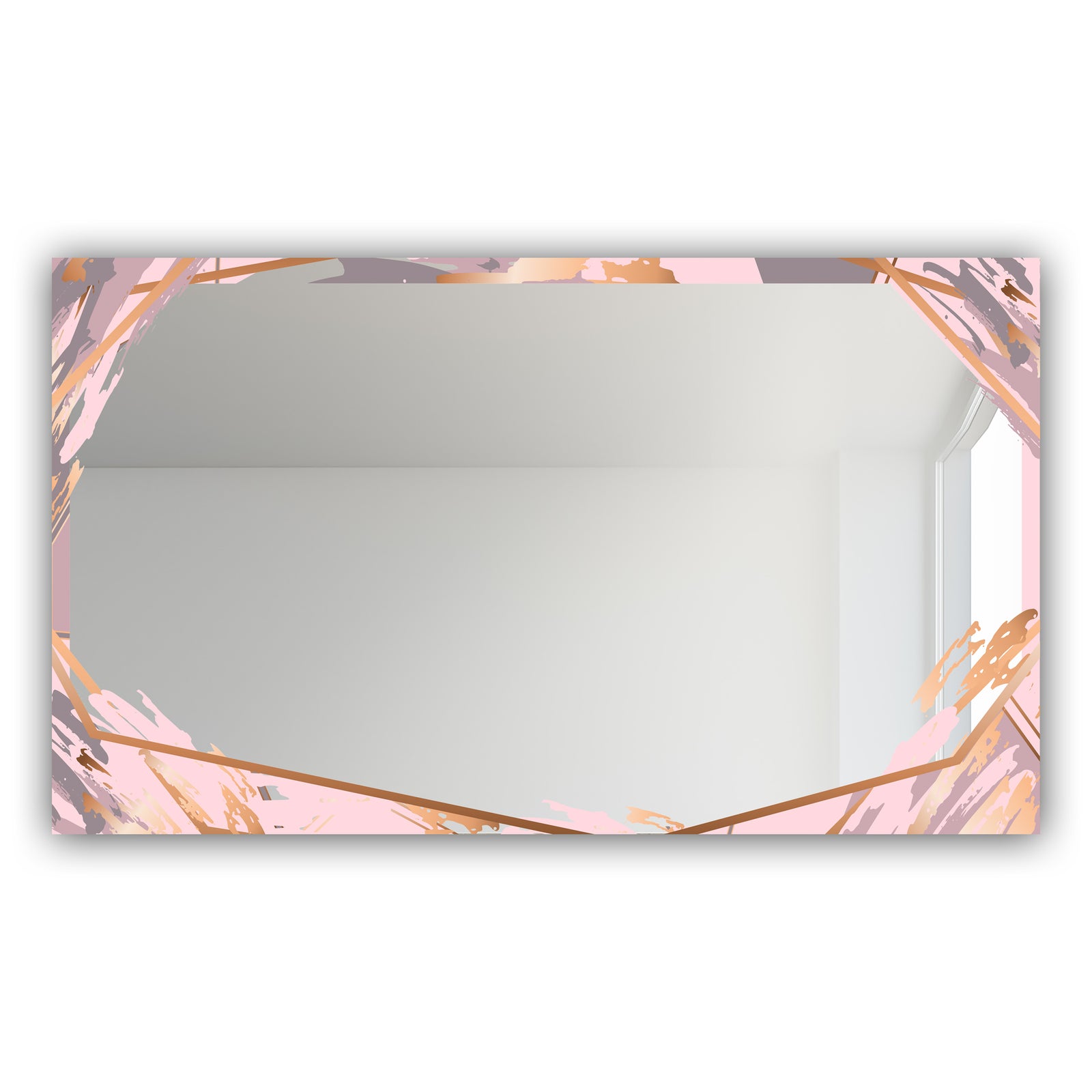 Gold and Pink Frame 17 - Glam Mirror - Modern Vanity Mirror