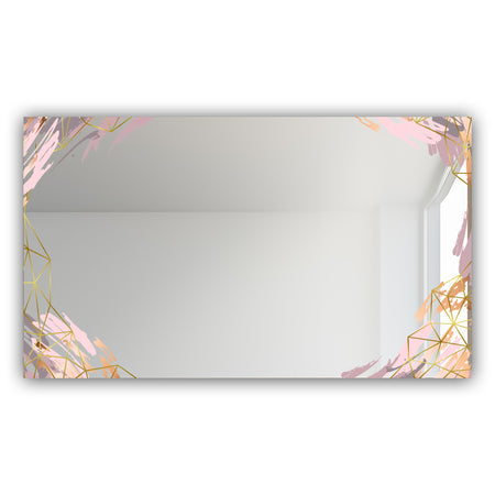 Gold and Pink Frame 19 - Glam Mirror - Modern Vanity Mirror