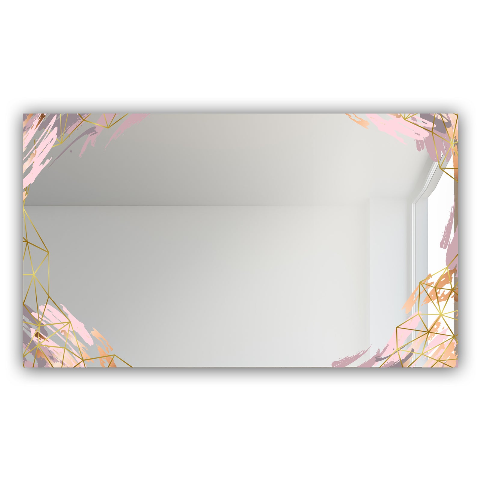 Gold and Pink Frame 19 - Glam Mirror - Modern Vanity Mirror