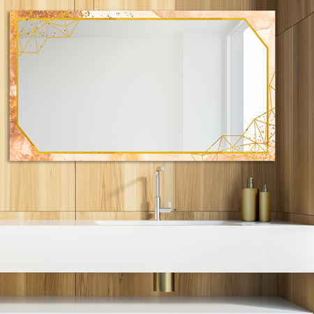 Gold and Pink Frame 20 - Glam Mirror - Modern Vanity Mirror