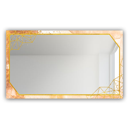 Gold and Pink Frame 20 - Glam Mirror - Modern Vanity Mirror