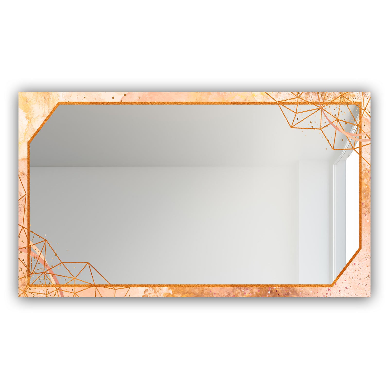 Gold and Pink Frame 21 - Glam Mirror - Modern Vanity Mirror