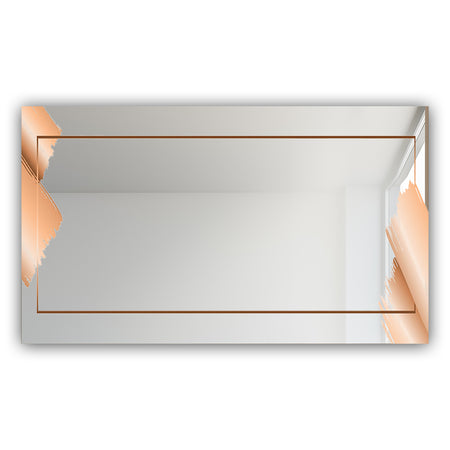 Copper Minimal 12 - Glam Mirror - Modern Vanity Mirror