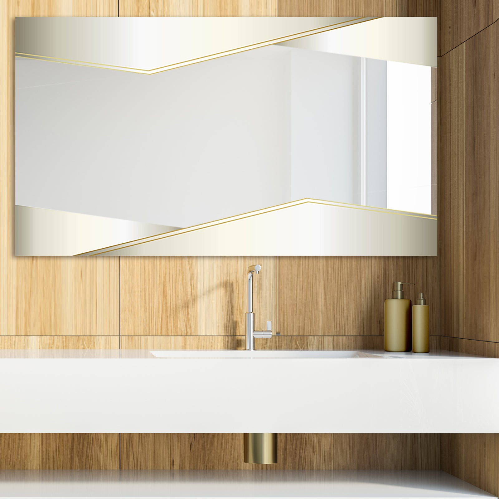 Capital Gold Sleek 23 - Glam Mirror - Modern Vanity Mirror