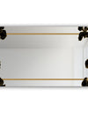 Gold Botanical Obsidian 12 - Glam Mirror - Modern Vanity Mirror