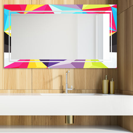Capricious Colorfields 4 - Glam Mirror - Modern Vanity Mirror