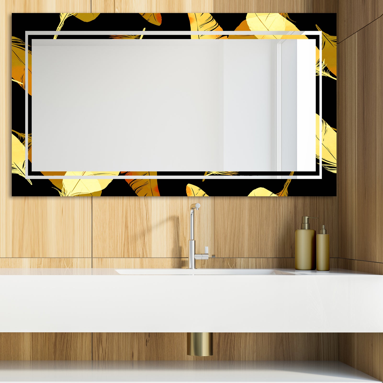 Feathers 31 - Glam Mirror - Modern Vanity Mirror