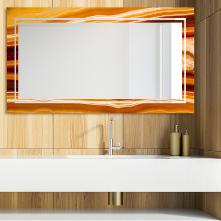 Marbled Geode 18 - Glam Mirror - Modern Vanity Mirror