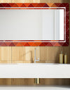 Triangular Colourfields 38 - Glam Mirror - Modern Vanity Mirror