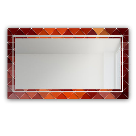 Triangular Colourfields 38 - Glam Mirror - Modern Vanity Mirror