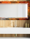 Triangular Colourfields 39 - Glam Mirror - Modern Vanity Mirror