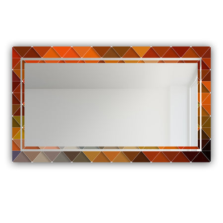 Triangular Colourfields 39 - Glam Mirror - Modern Vanity Mirror