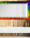 Triangular Colourfields 40 - Glam Mirror - Modern Vanity Mirror